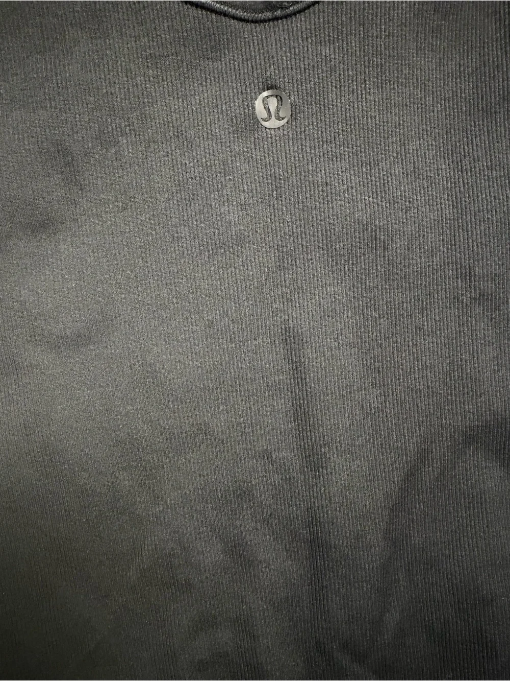 lululemon athletica Short Sleeve One-Piece Bodysuit in Charcoal Gray